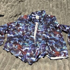 Torrid Multicolor Button Down Shirt